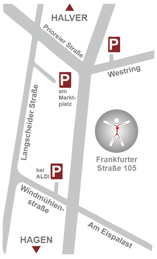 Anfahrtskarte Praxis Jenkner, Schneider & Weber